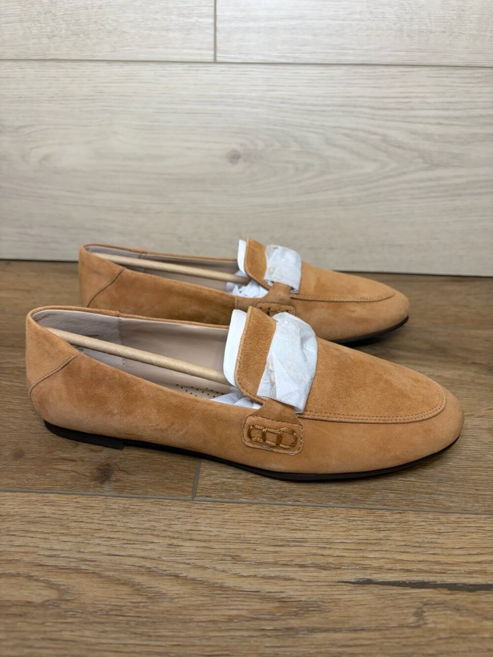 Giani Bernini Women's Beckhamm Suede Tailored Loafers Brown Size 5.5M